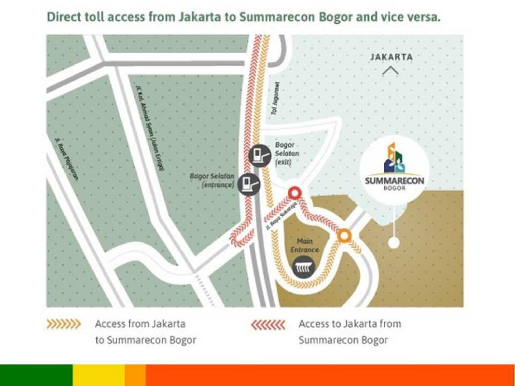 Peta akses Summarecon Bogor