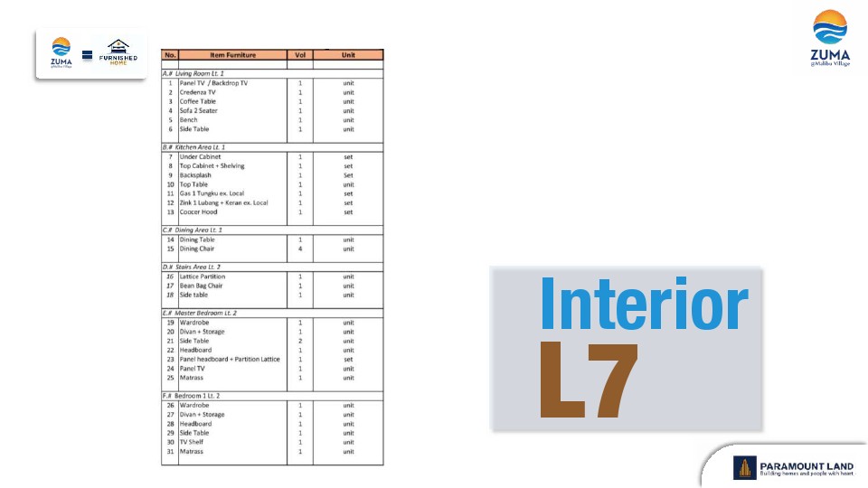 list furniture zuma lebar 7