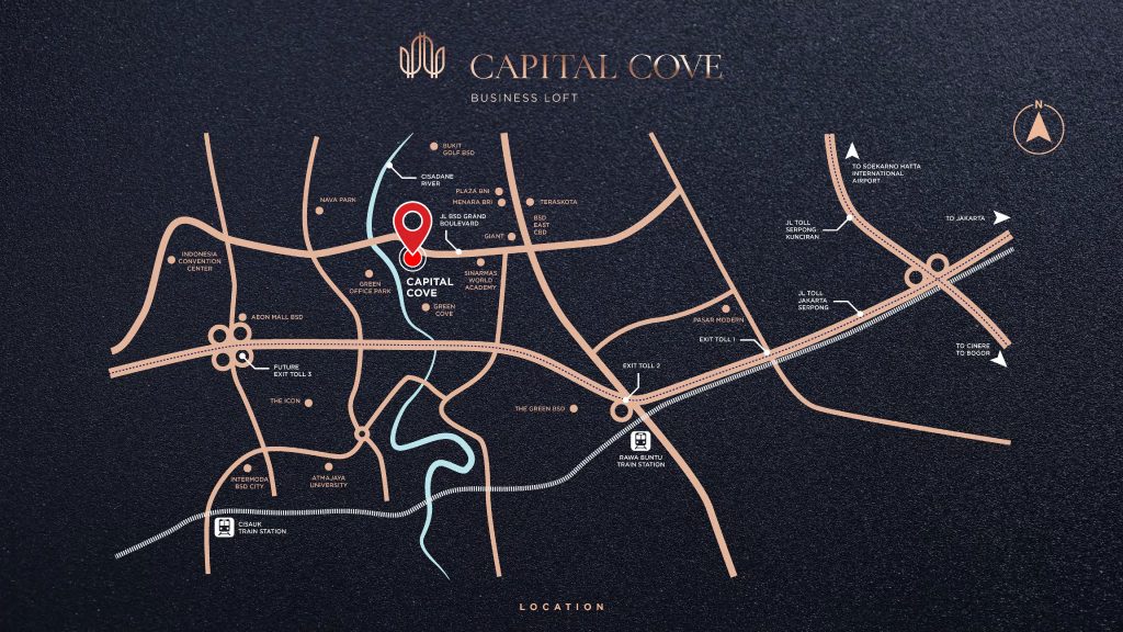 peta lokasi capital cove