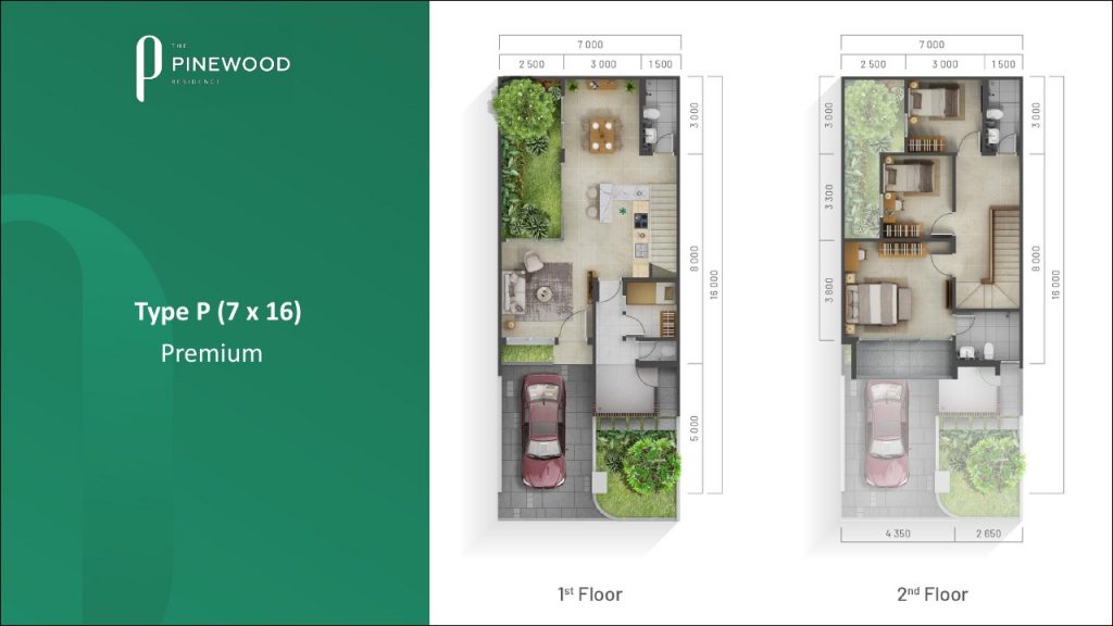 layout tipe P premium