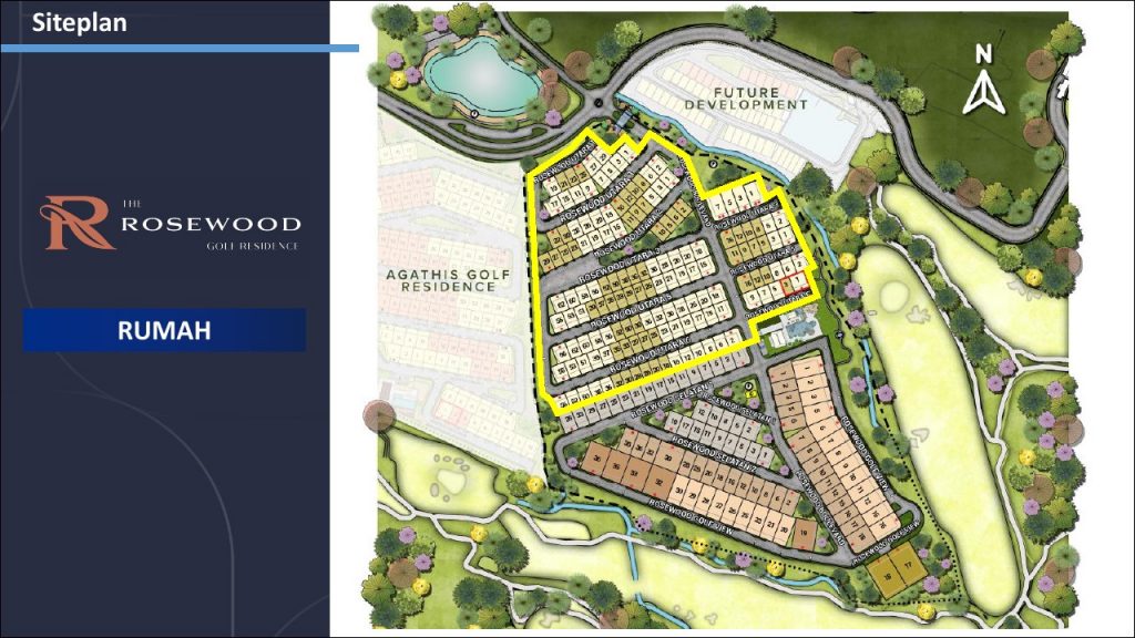 siteplan rumah rosewood
