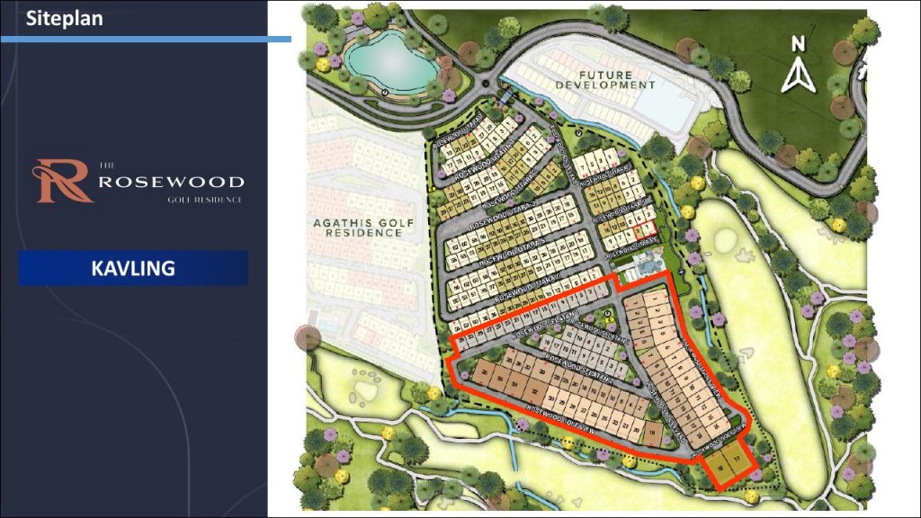 siteplan kavling rosewood
