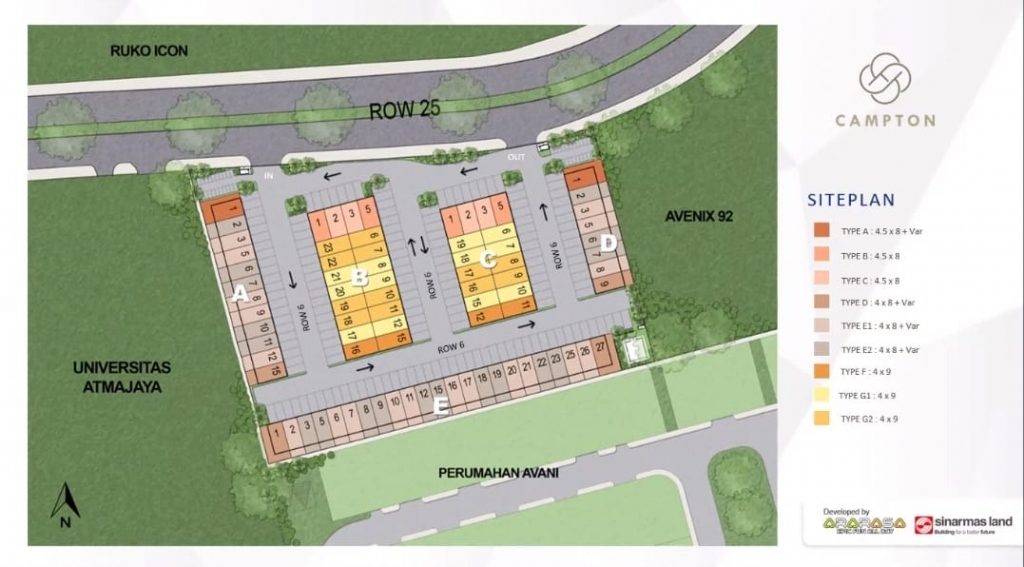 Siteplan Campton BSD