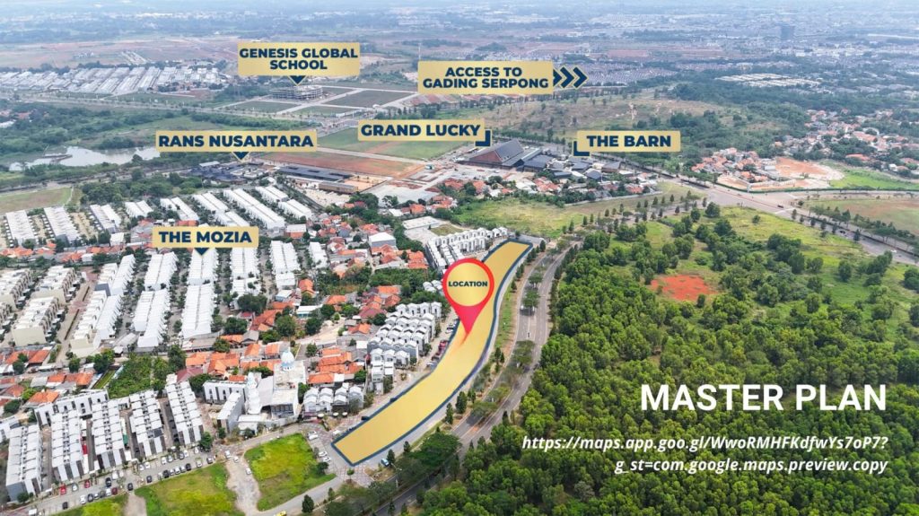 Lokasi Ruko Xlane BSD