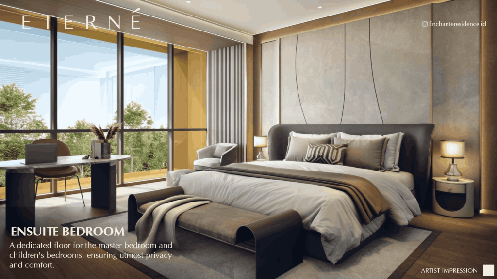 master bedroom cluster eterne bsd city