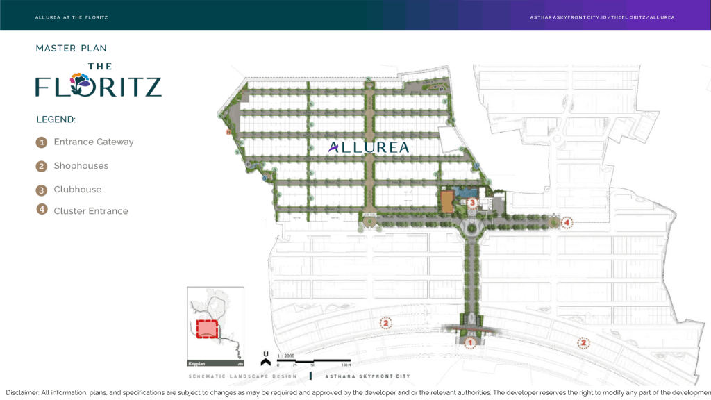 Siteplan Cluster Allurea Asthara Skyfront City