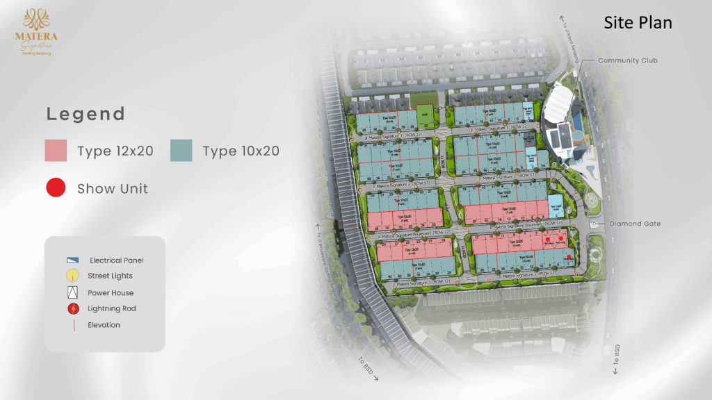 siteplan Matera Signature