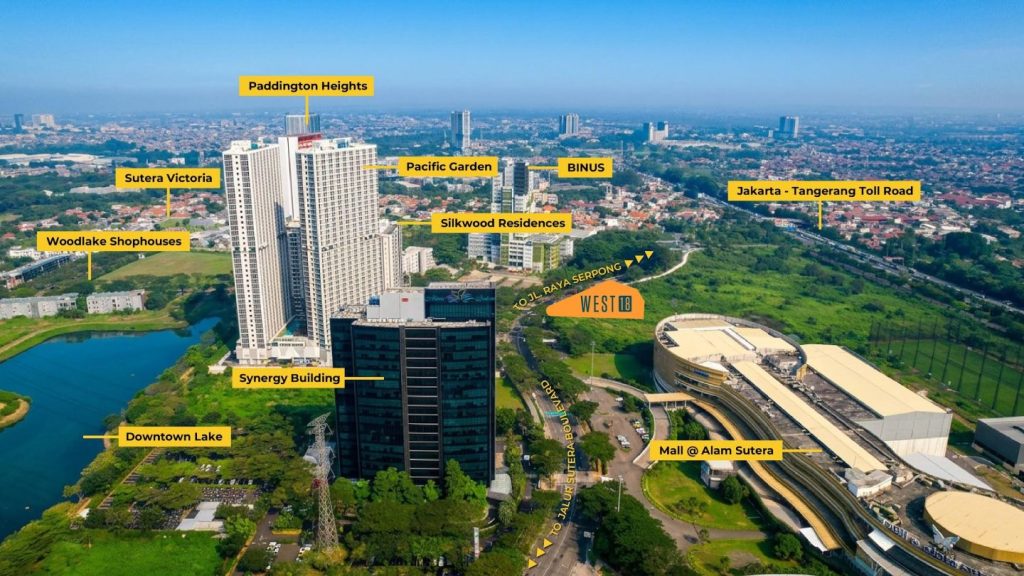 lokasi West18 Alam Sutera