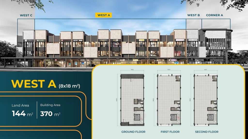 Layout ruko west 18