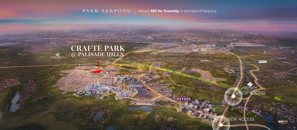 Peta lokasi Park serpong tahap 8