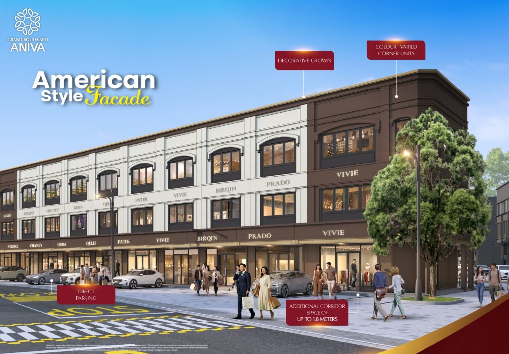 ruko grand boulevard aniva tipe reguler