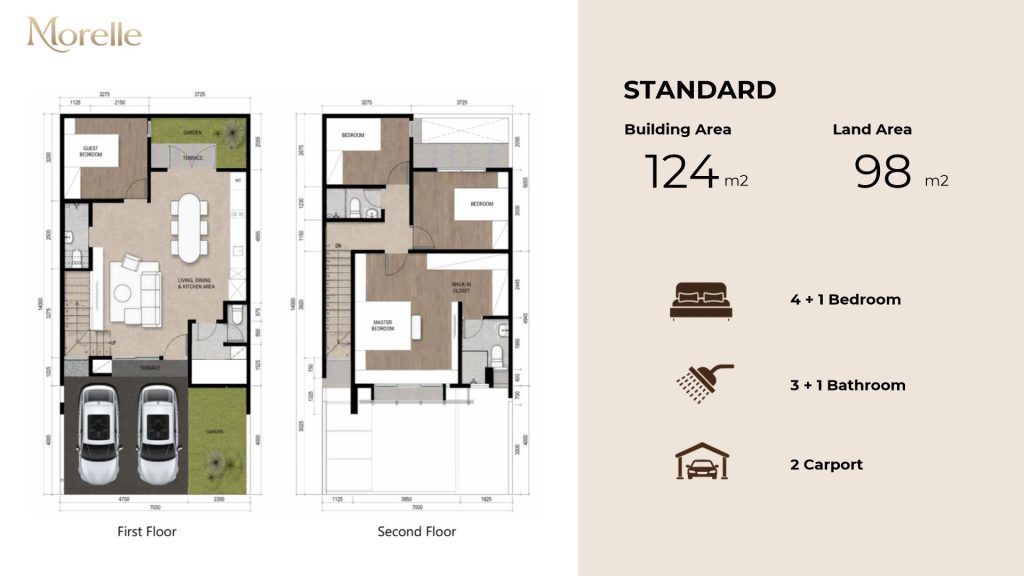 Layout Morelle at Vireya BSD